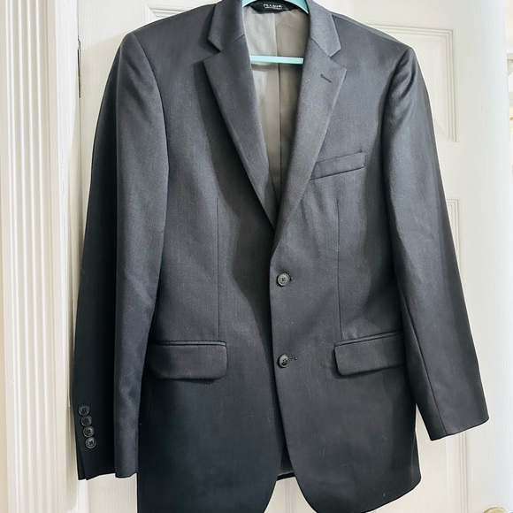 Jos A Bank Tailored Fit Travelers 100% Wool Dark Grey Blazer Sport Jacket 38L - Picture 1 of 10